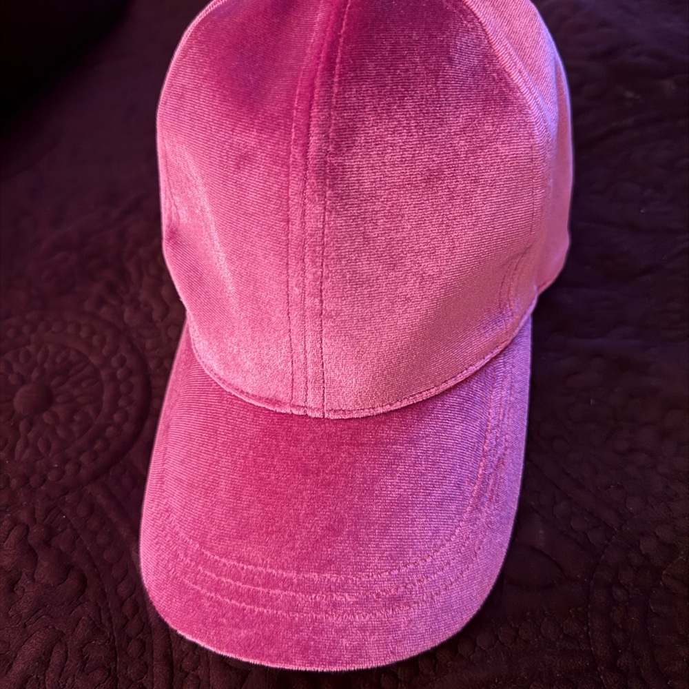Pink Velvet Women's Cap - Picture 2 of 6